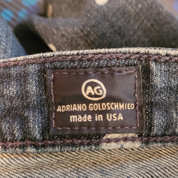 Adriano Goldschmied The Stevie Ankle Slim Straight Leg Hearts Print Jeans - 30R - Picture 6 of 7